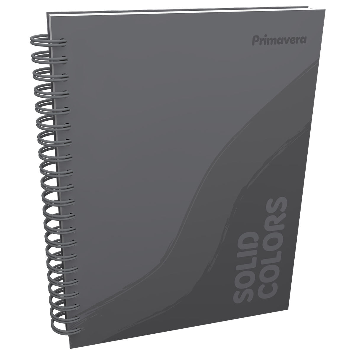 Cuaderno Argollado Grande Multimaterias Solid Colors Hombre Gris img #1