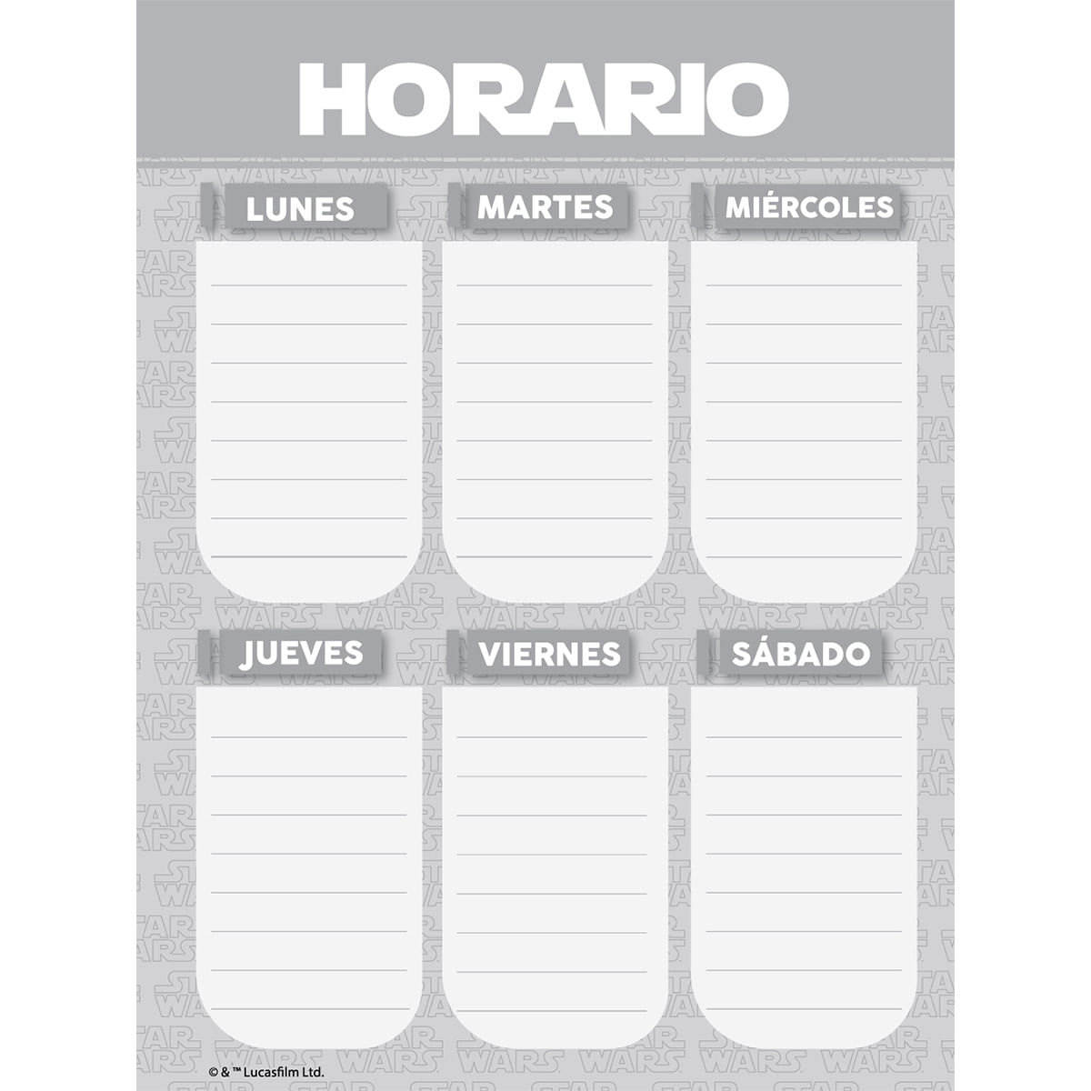 Cuaderno Argollado Pasta Dura  Star Wars Grande Stormtrooper img #5