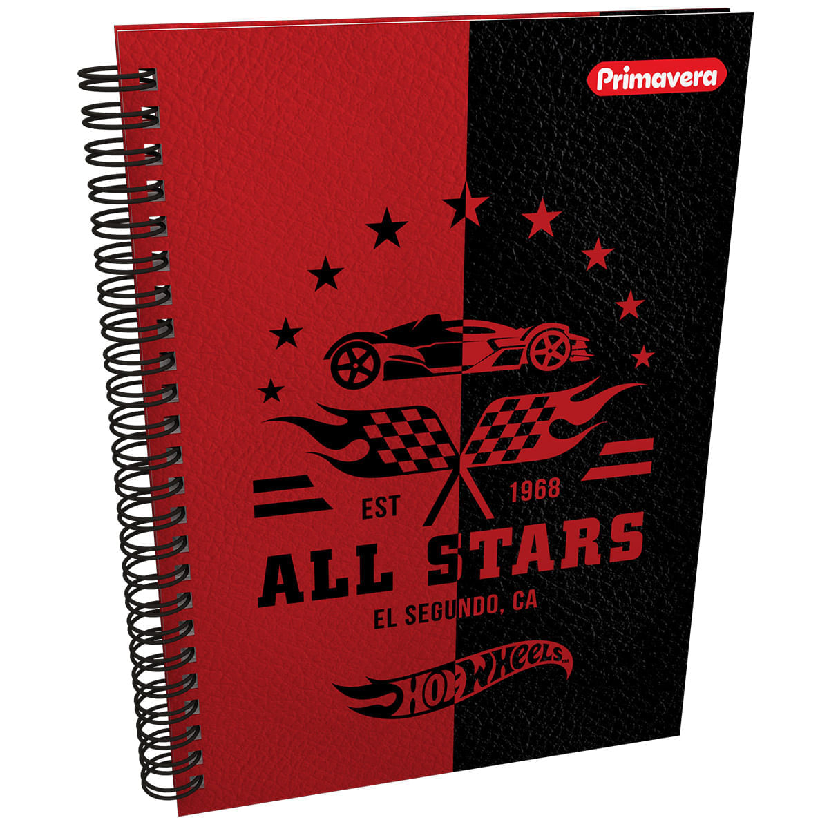 Cuaderno Argollado Pasta Dura  Hot Wheels Grande All Star img #1