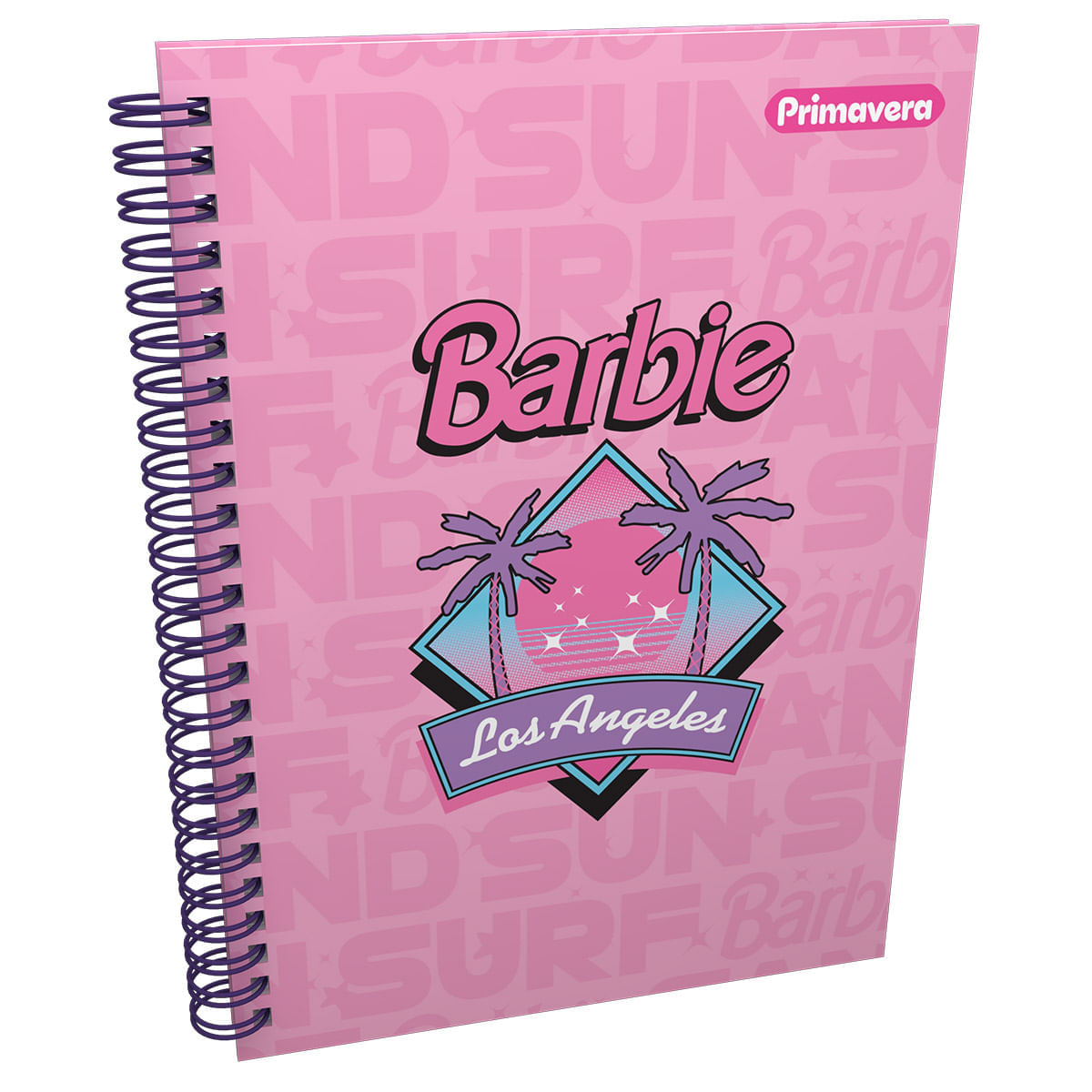 Cuaderno Argollado Pasta Dura  Barbie Grande Los Angeles img #1