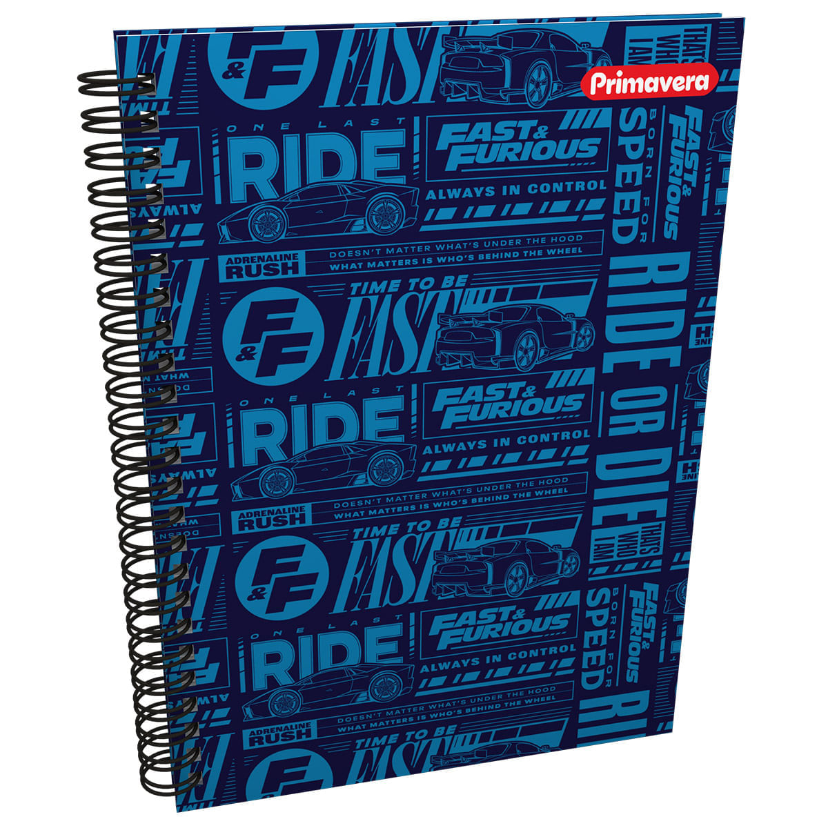 Cuaderno Argollado Pasta Dura  Fast & Furious Grande Ride Signs img #1