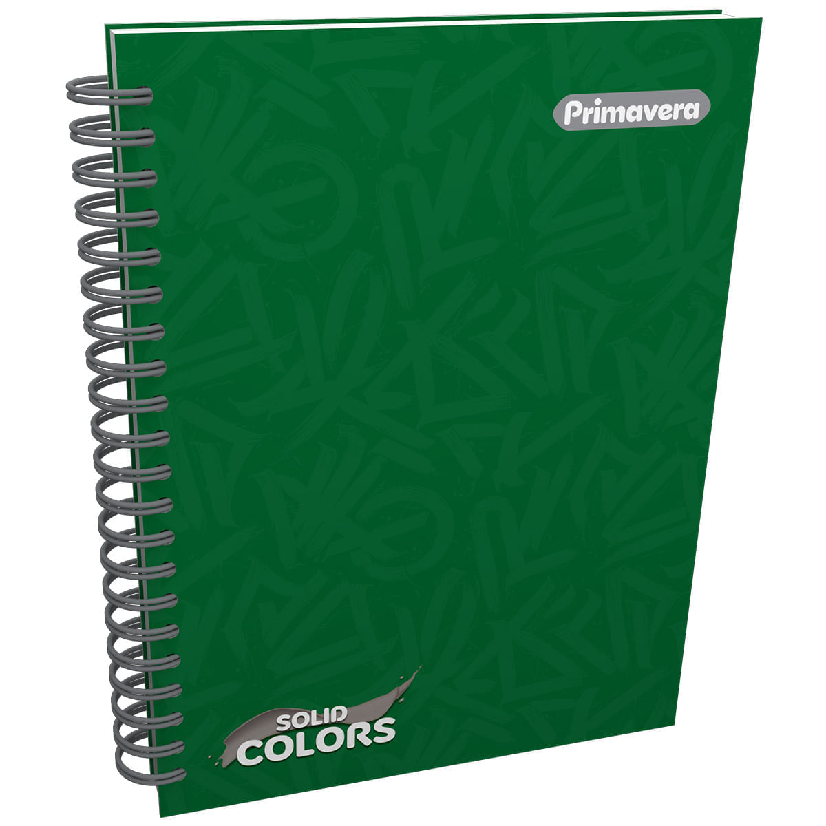 Cuaderno Argollado Multimaterias  Solid Colors Pinceladas Verdes img #1