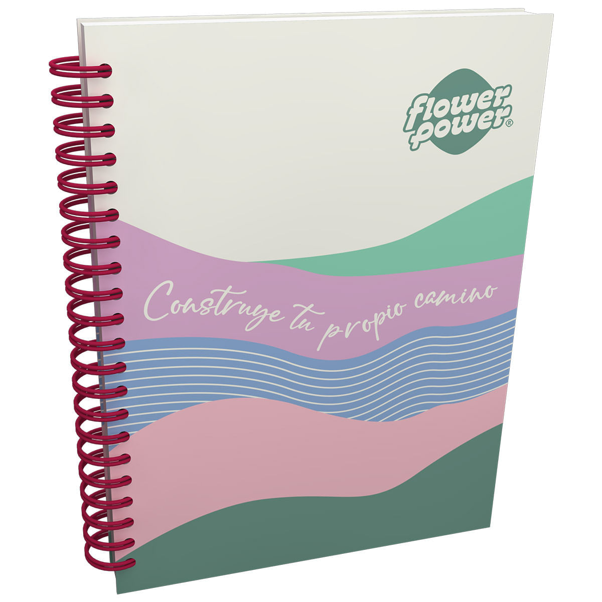 Cuaderno Argollado Multimaterias  Flower Power Construye img #1