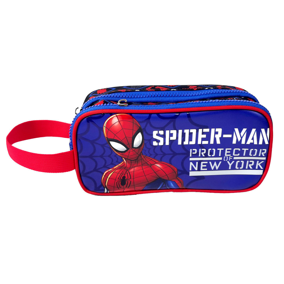Cartuchera Premium 2 Bolsillos Spiderman Protector New York img #1