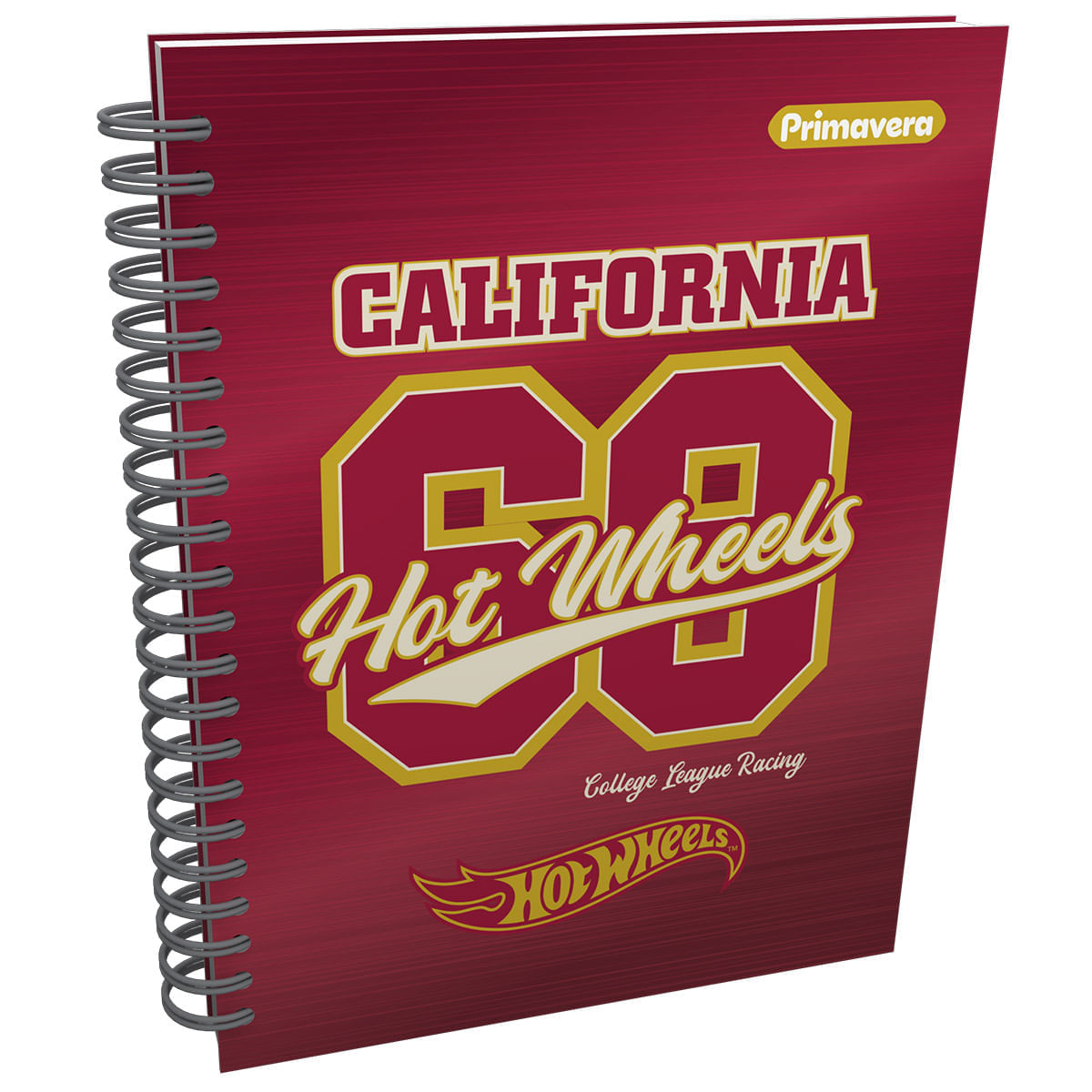 Cuaderno Argollado Grande Multimaterias Hot Wheels California Rojo img #1