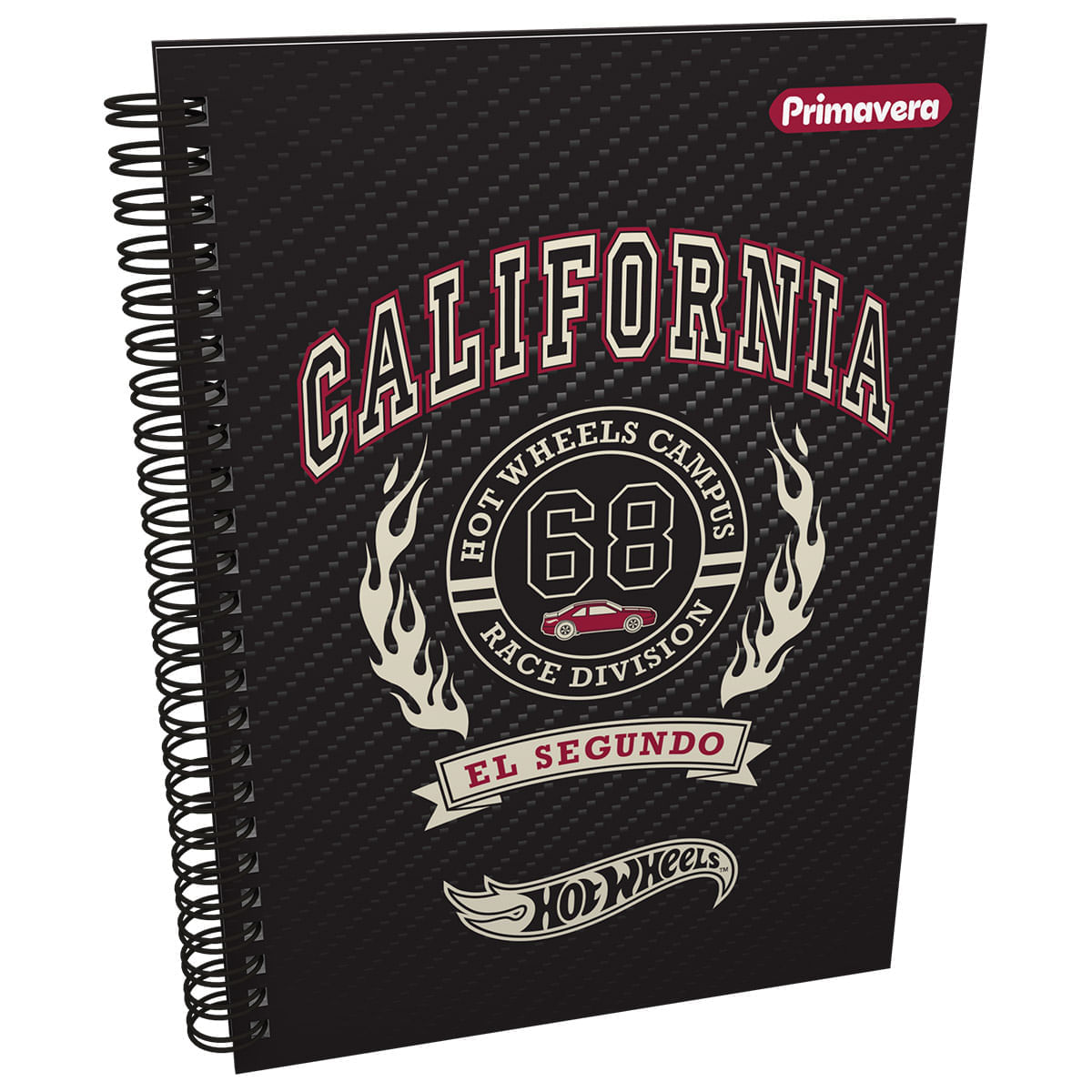 Cuaderno Argollado Pasta Dura  Hot Wheels Grande California 68 img #1