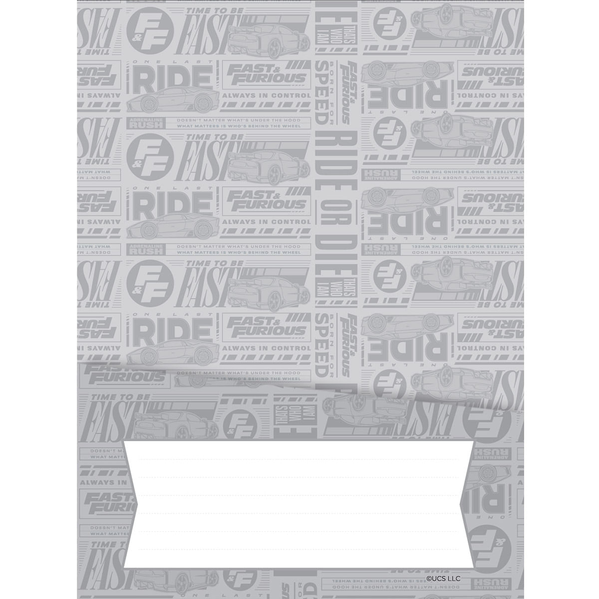 Cuaderno Argollado Pasta Dura  Fast & Furious Grande Ride Signs img #4
