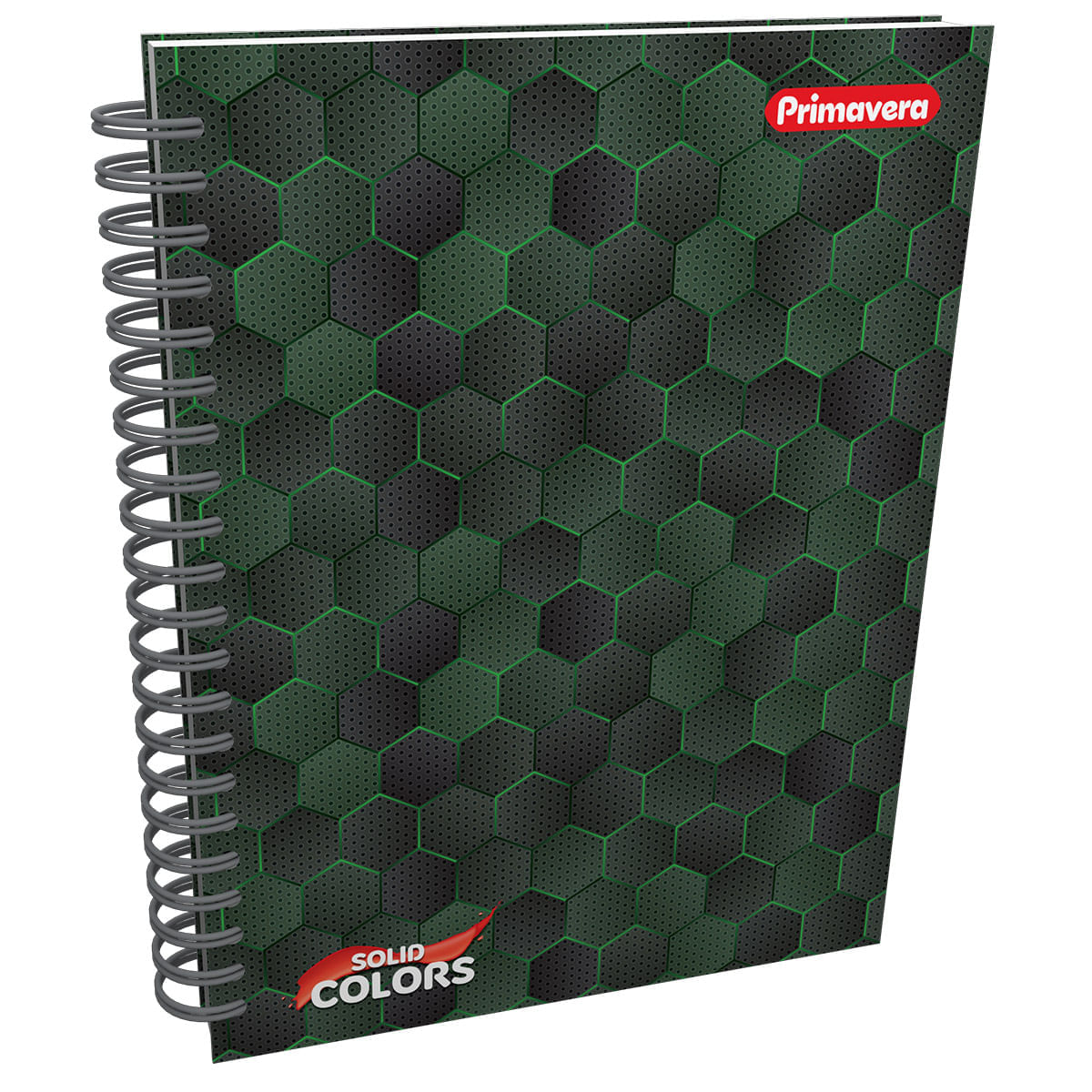 Cuaderno Argollado Grande Multimaterias Solid Colors Panal Verde img #1