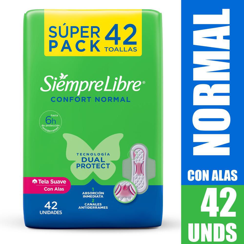 Toallas higiénicas STAYFREE normal con alas (42  und) img #1