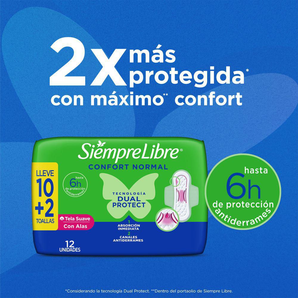 Toallas higiénicas STAYFREE normal con alas (42  und) img #3