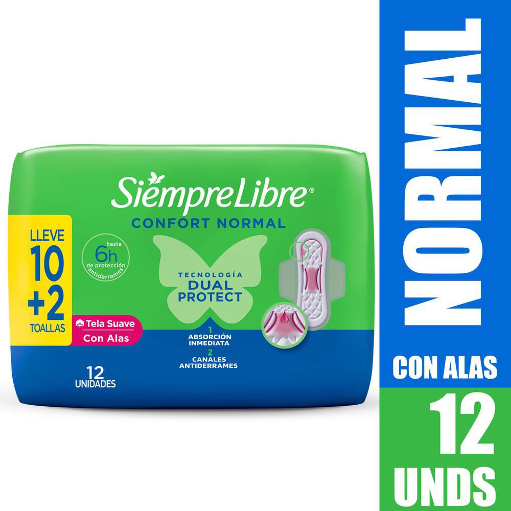 Toallas higiénicas STAYFREE normal con alas (10  und) img #1
