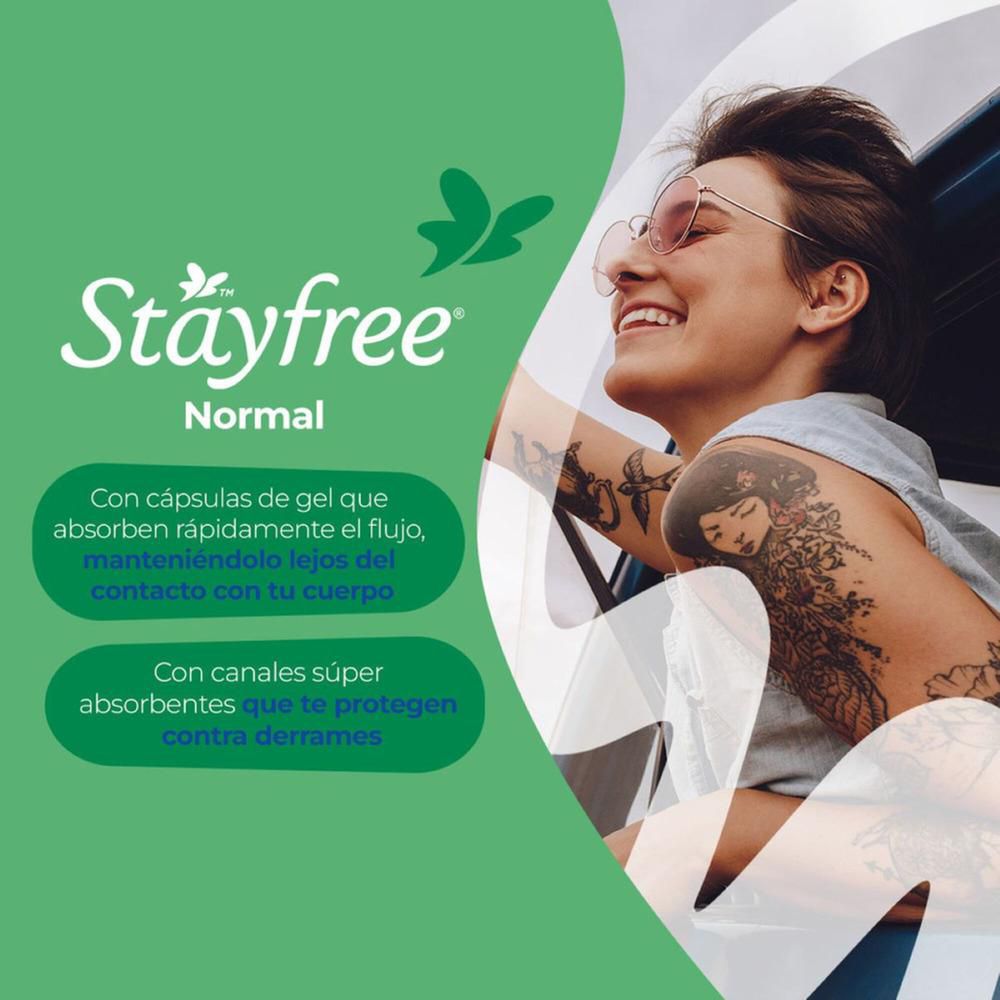 Toallas higiénicas STAYFREE normal con alas (10  und) img #7