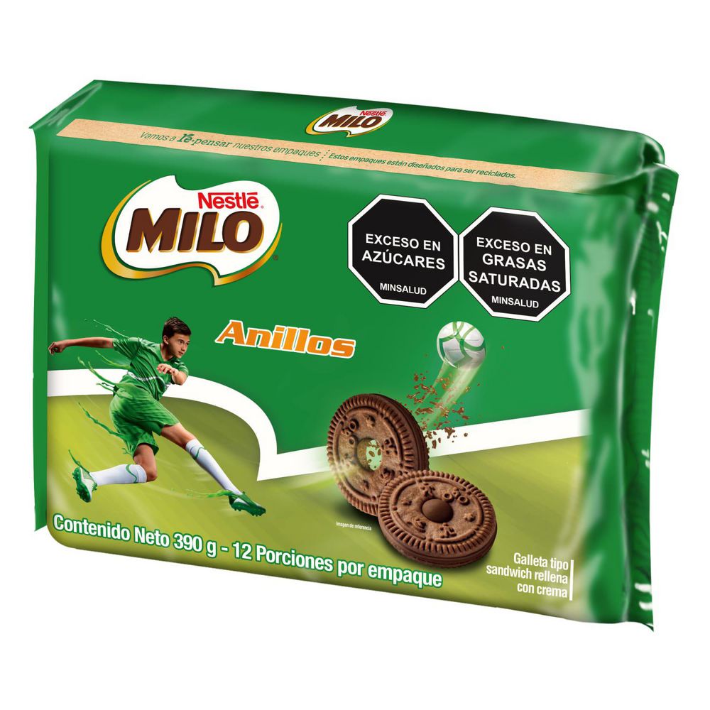 Galletas MILO anillos con crema x 12 paquetes (390  gr) img #4