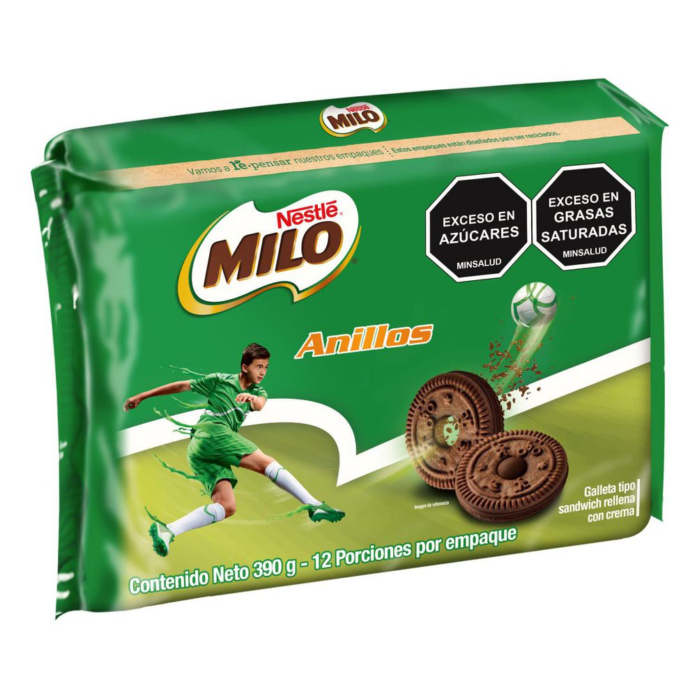 Galletas MILO anillos con crema x 12 paquetes (390  gr) img #5