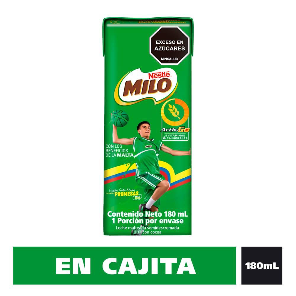 Leche malteada MILO en cajita (180  ml) img #1