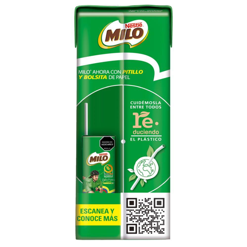 Leche malteada MILO en cajita (180  ml) img #3