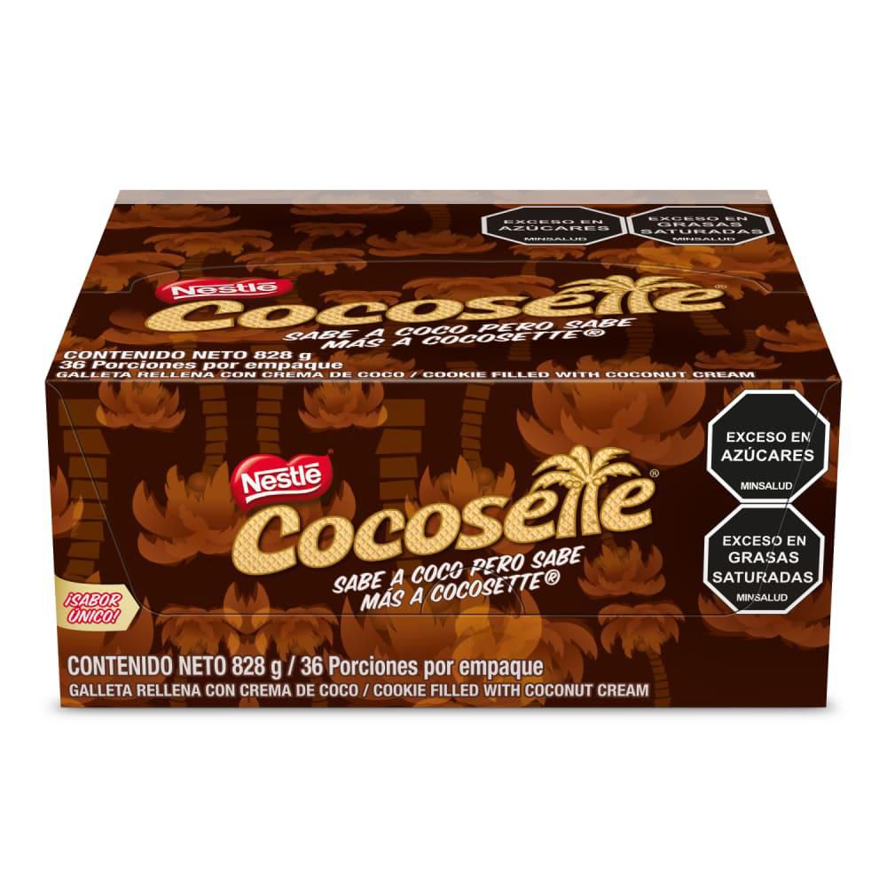 Galletas COCOSETTE rellenas con crema de coco x 18 (828  gr) img #1