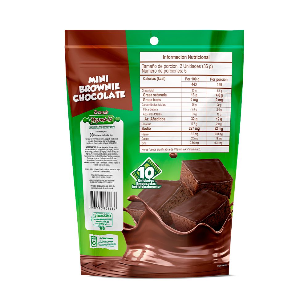 Brownie MAMAIA mini chocolate (180  gr) img #3