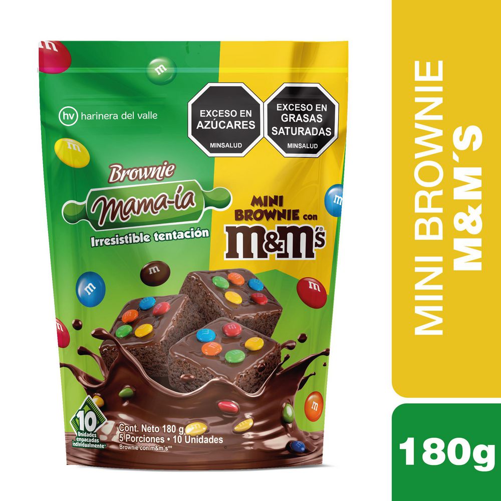 Brownie MAMAIA mini M&M chocolate (180  gr) img #1