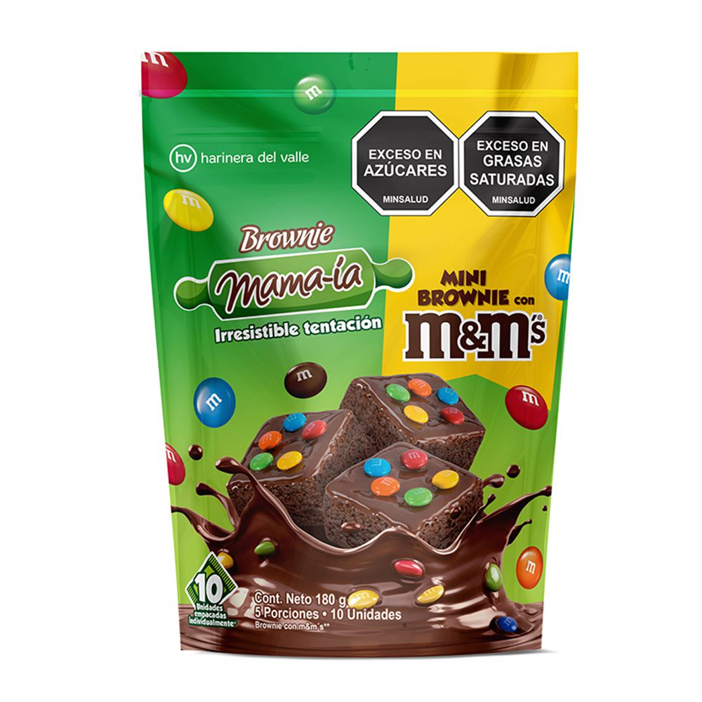 Brownie MAMAIA mini M&M chocolate (180  gr) img #2