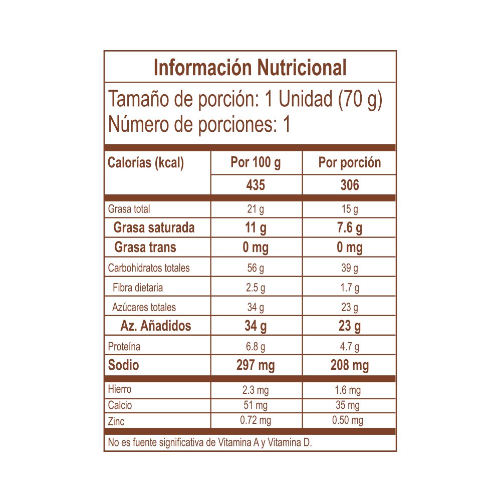 Brownie MAMAIA azúcar (70  gr) img #4