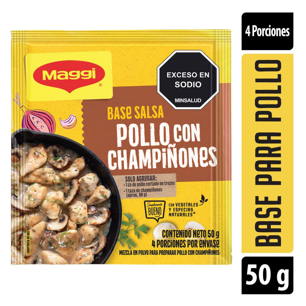 Base para pollo MAGGI pollo champiñones (50  gr) img #1