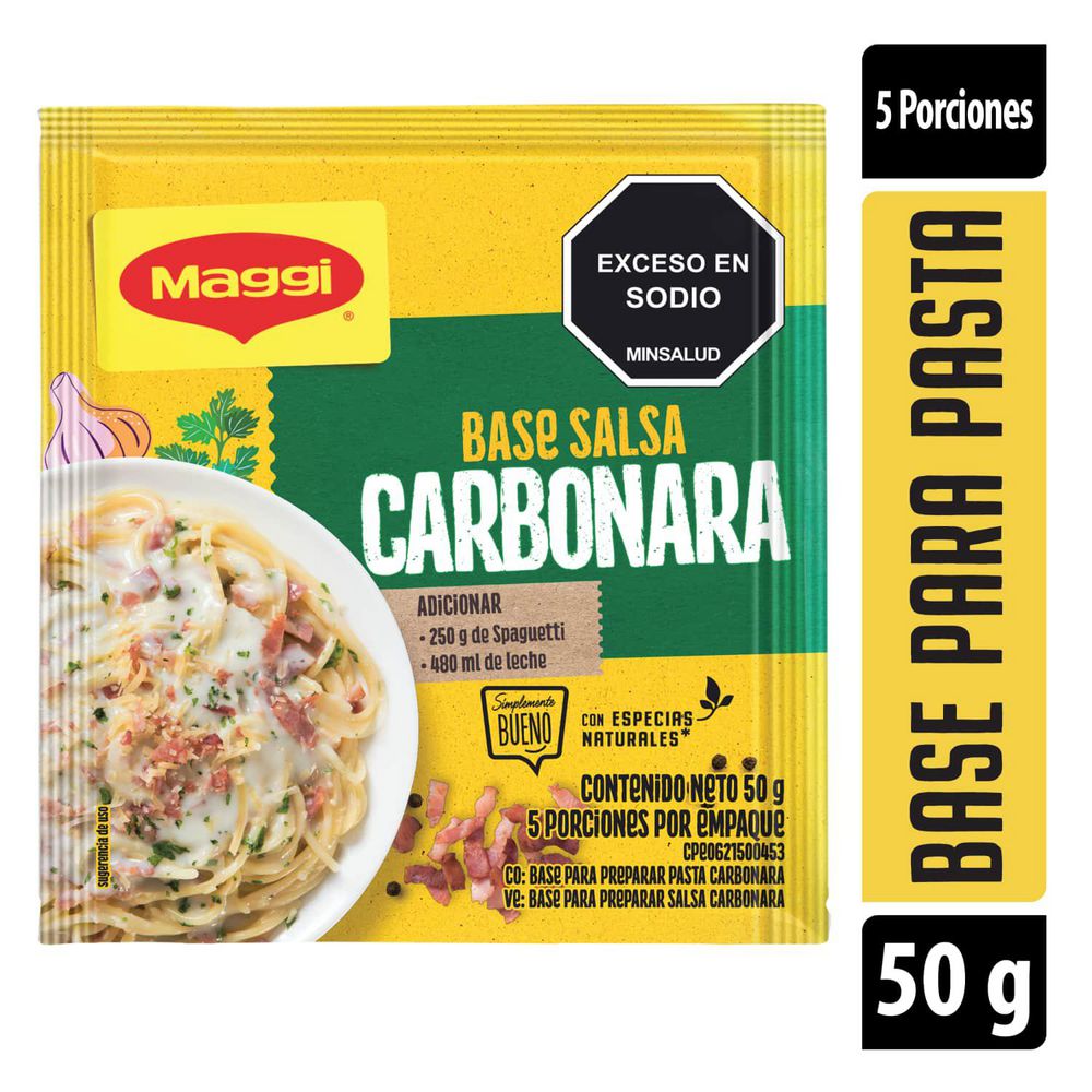 Base para pasta MAGGI carbonara (50  gr) img #1