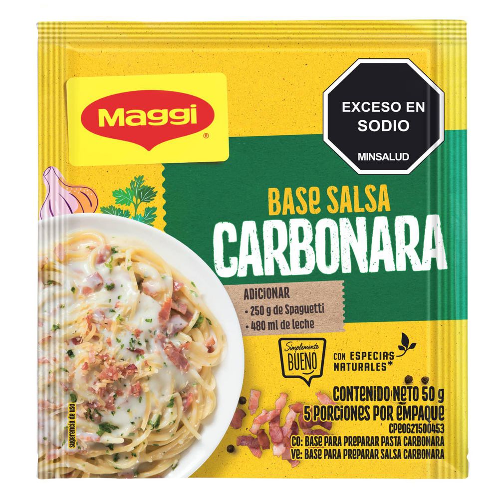 Base para pasta MAGGI carbonara (50  gr) img #2