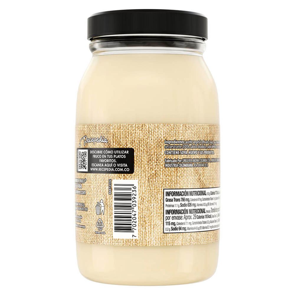 Mayonesa FRUCO receta artesanal (440  gr) img #3