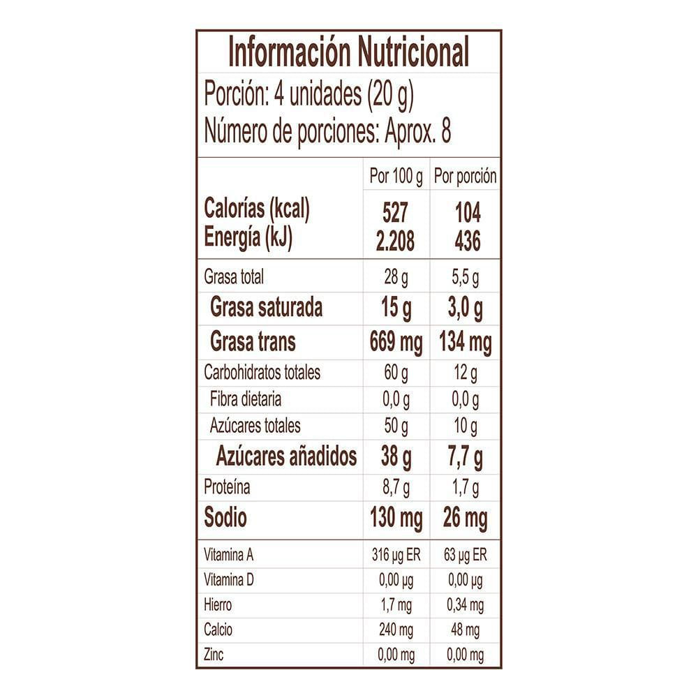 Chocolates CHOCOBREAK blanco con chips de galleta (150  gr) img #4