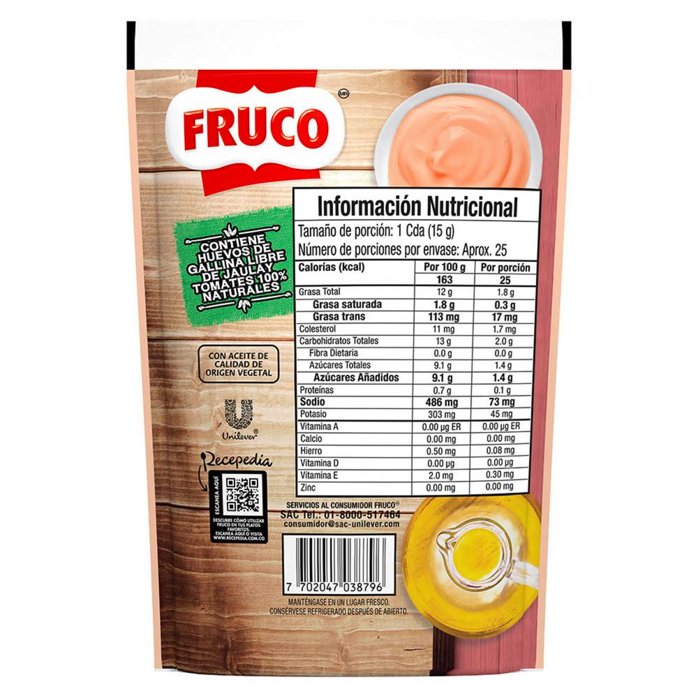 Salsa rosada FRUCO doy pack (380  gr) img #3