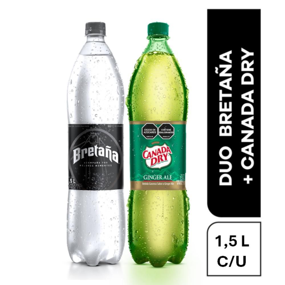 Soda BRETANA 1.5lt + Canada Dry 1.5lt (3000  ml) img #1