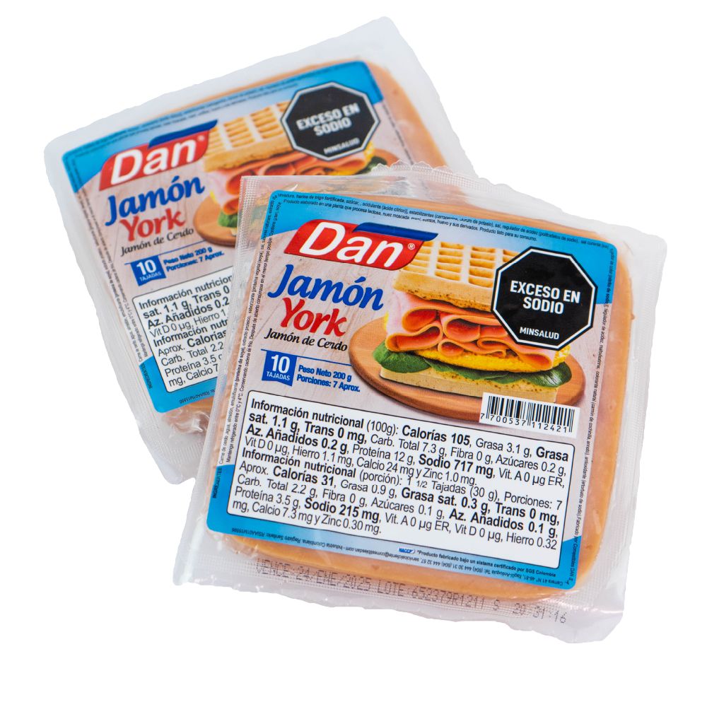 Jamón  DAN york de cerdo (200  gr) img #2