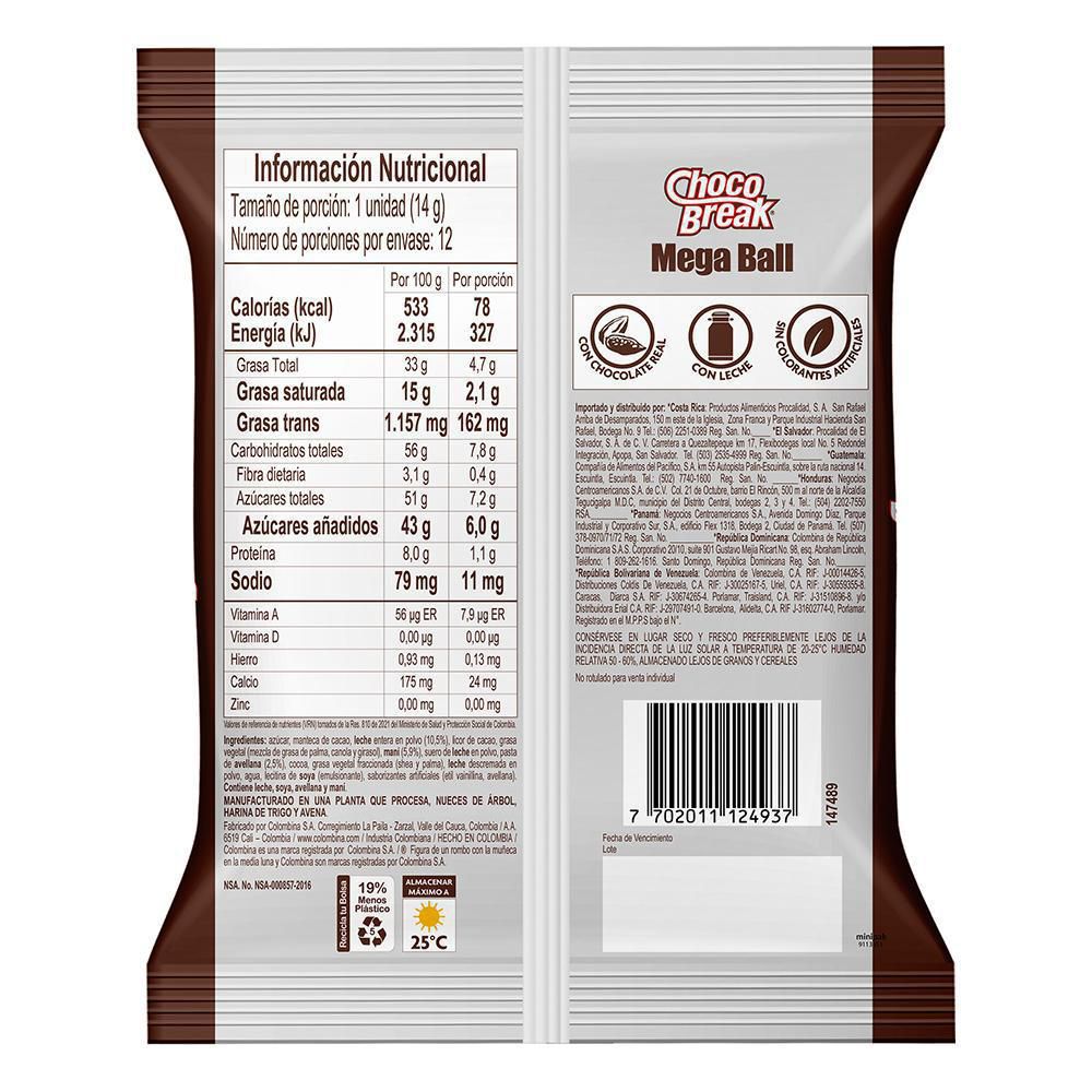 Bombones de chocolate CHOCOBREAK relleno de cremas (168  gr) img #2