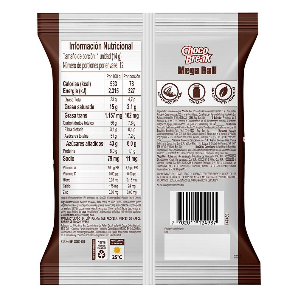 Bombones de chocolate CHOCOBREAK relleno de cremas (168  gr) img #4