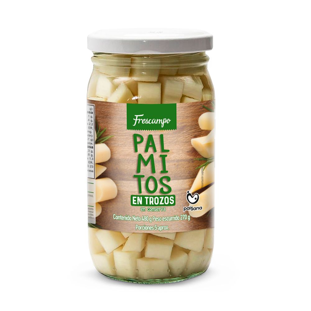 Palmitos FRESCAMPO en trozos (270  gr) img #1