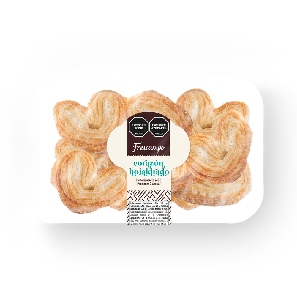 CORAZON HOJALDRADO FRESCAMPO  (260  gr) img #1