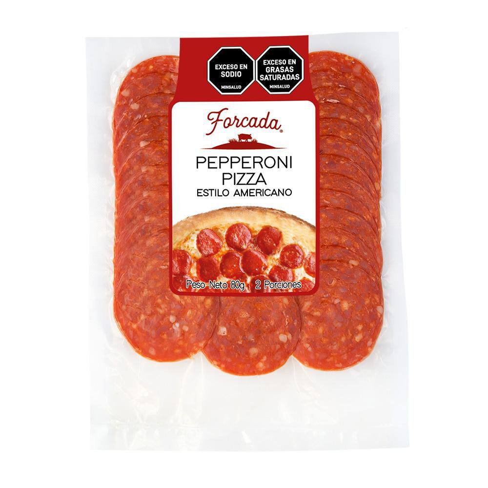 Pepperoni FORCADA VILASECA pizza estilo americano (80  gr) img #1