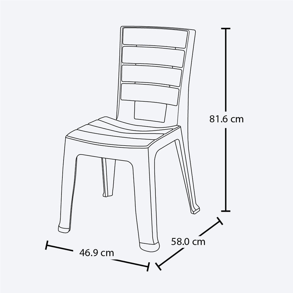 Silla Barú Sin Brazos Pack X 6 Und img #5