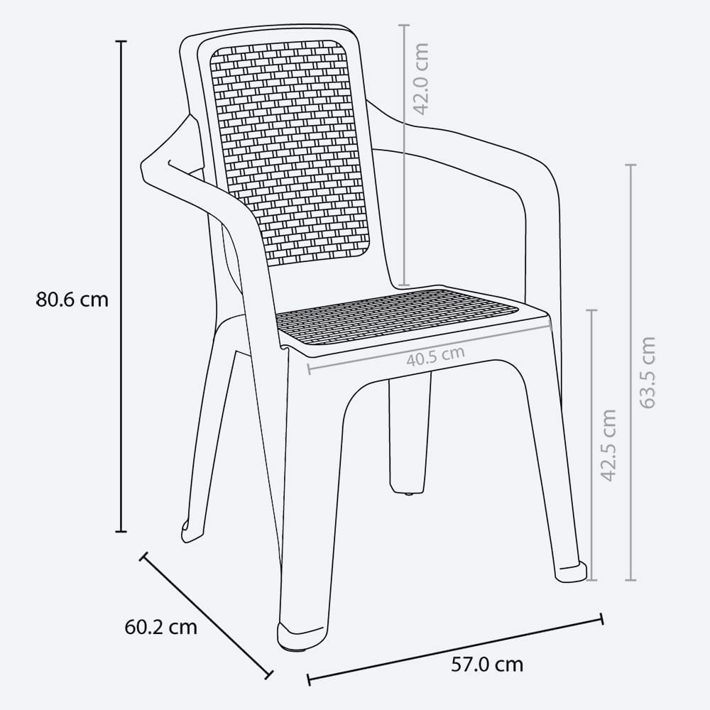Silla Eterna Con Brazos Pack x 6 Und img #4