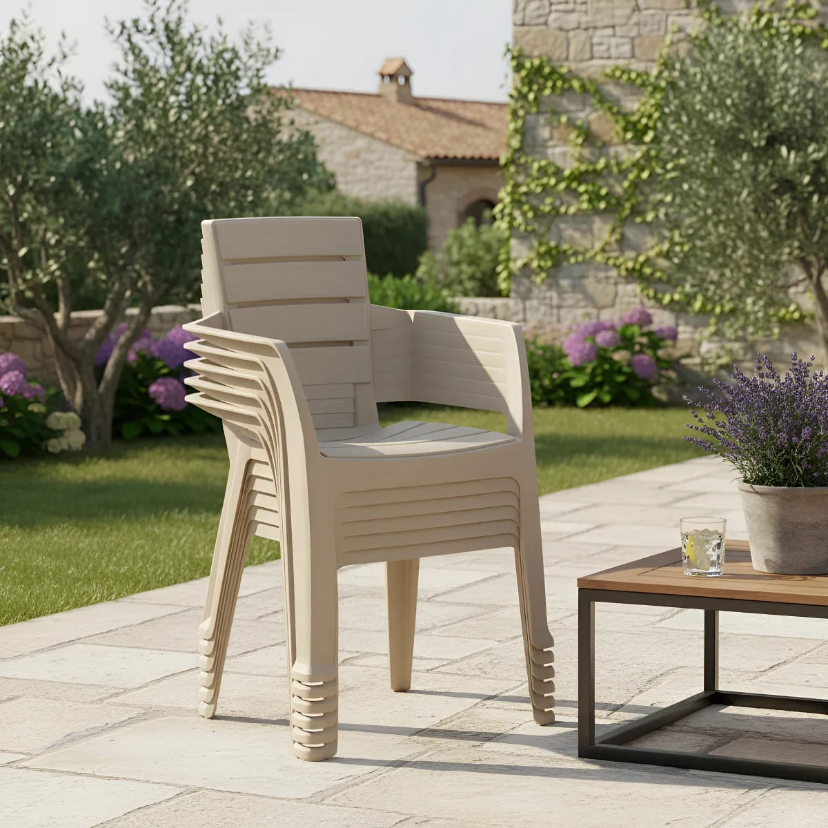 Silla Barú Con Brazos Pack x 6 Und img #1