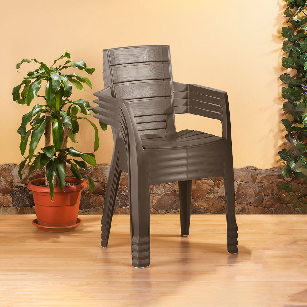Silla Barú Con Brazos Pack x 4 Und img #1