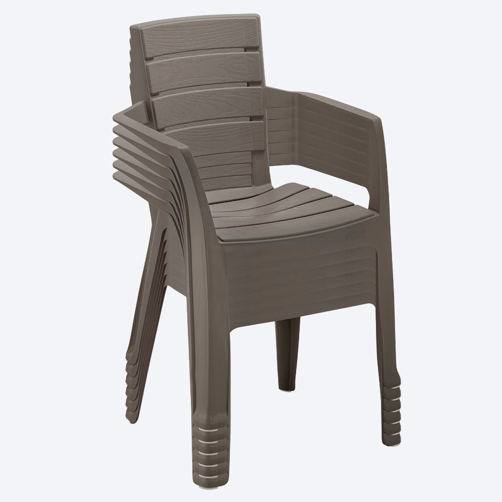 Silla Barú Con Brazos Pack x 6 Und img #2