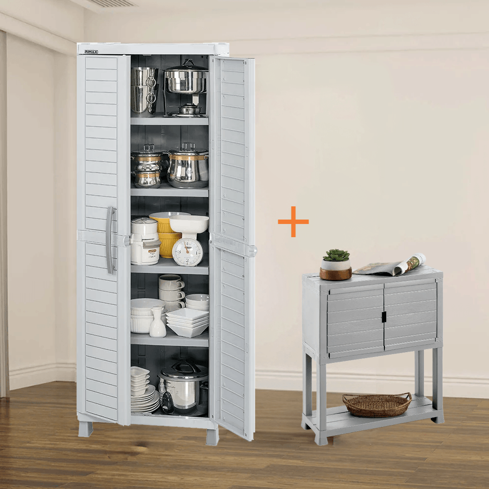 Combo Organizador Barú Armario Grande  Mueble Organizador Gris img #1