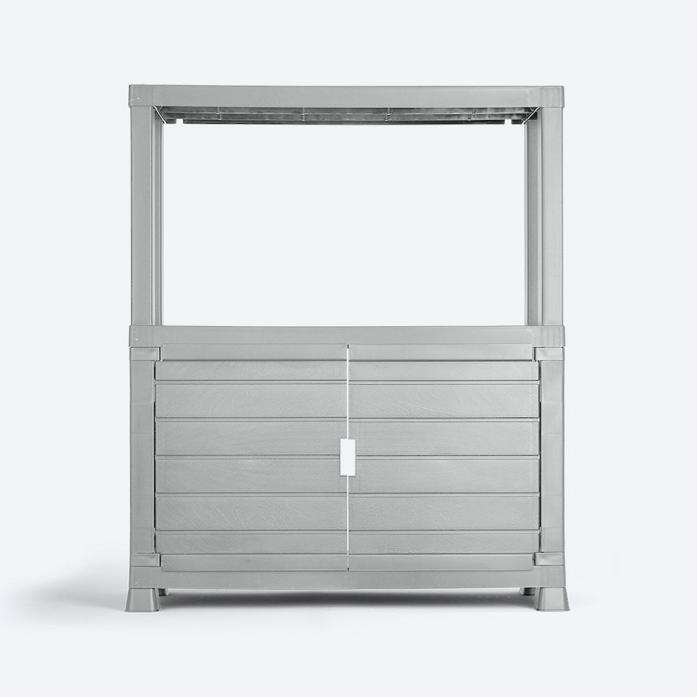 Combo Organizador Barú Armario Grande  Mueble Organizador Gris img #14