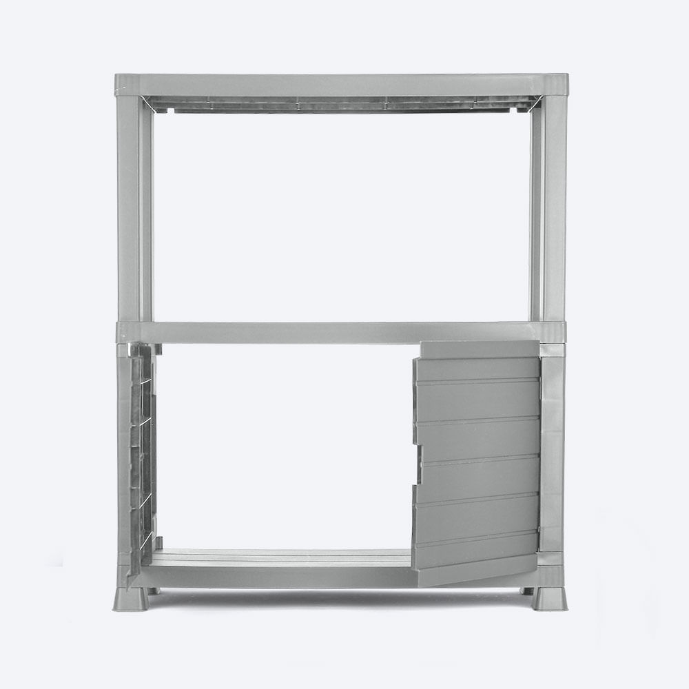 Combo Organizador Barú Armario Mediano  Mueble Organizador Gris img #16