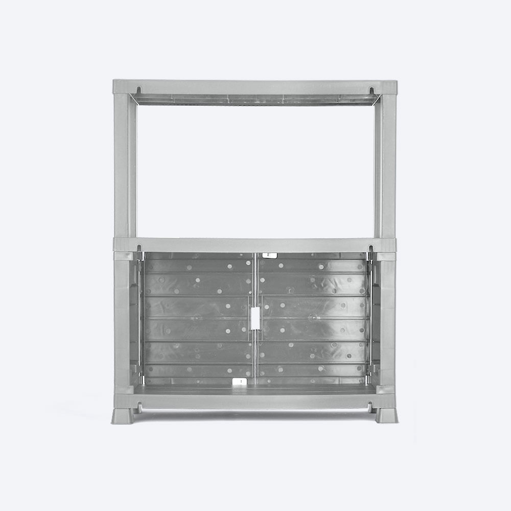 Combo Organizador Barú Armario Mediano  Mueble Organizador Gris img #17