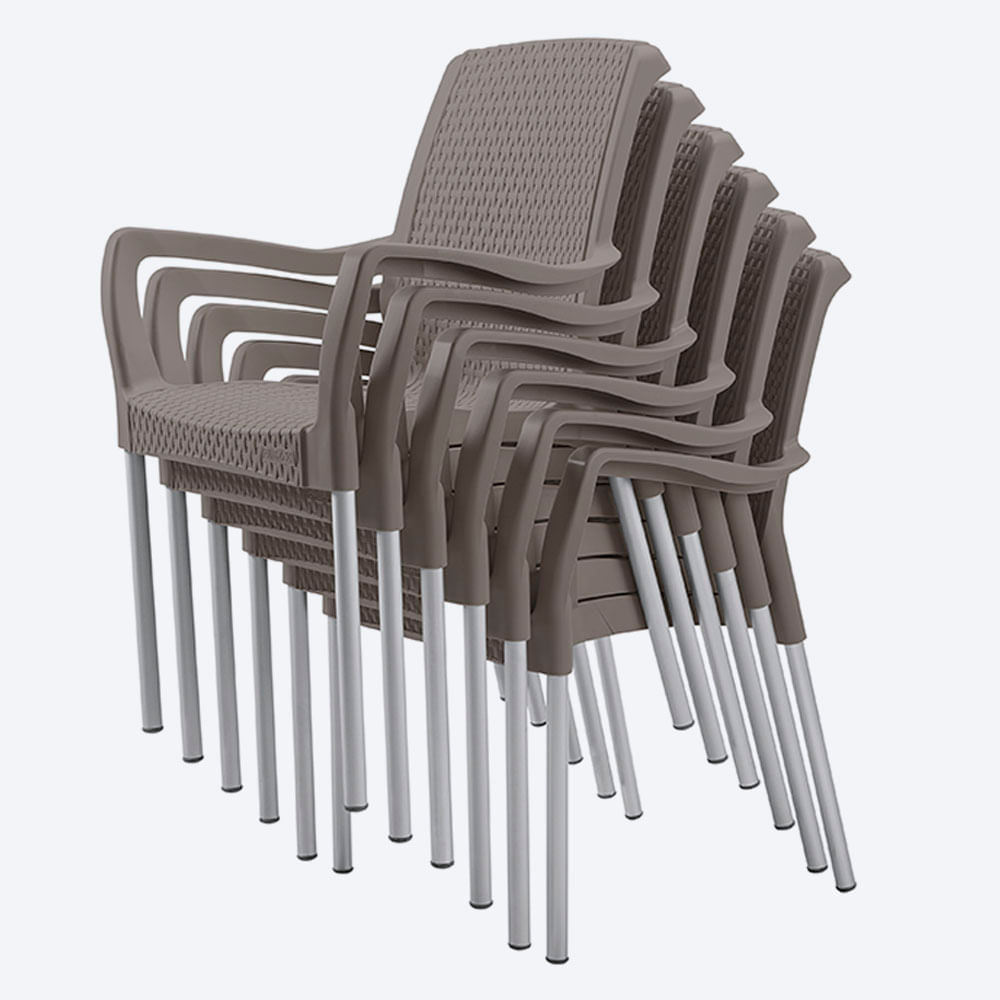 Silla Apariencia Shia Con Brazos X 2 Und img #6