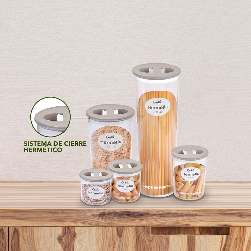 Recipiente Hermético 850 ml Taupe img #3