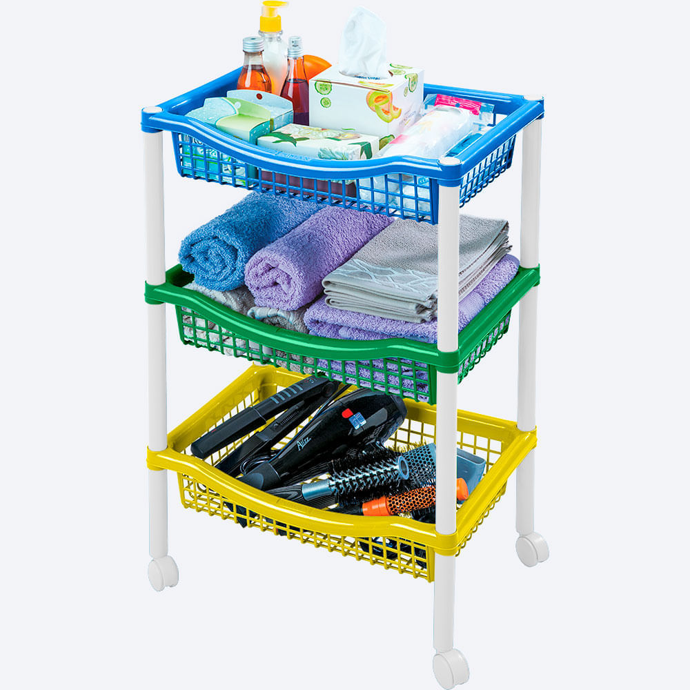 Canasta Móvil Rectangular de 3 Niveles Infantil img #3